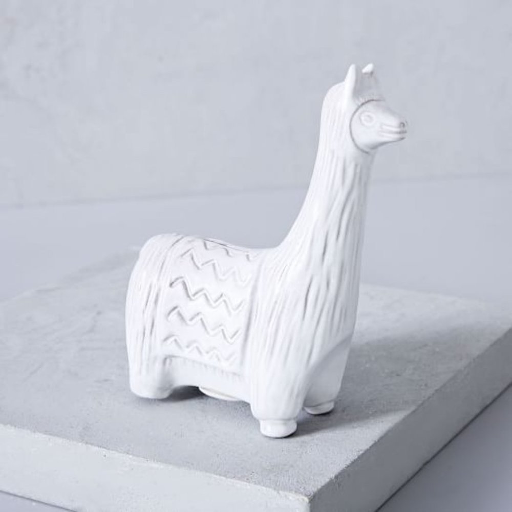 West Elm Llama piggy bank